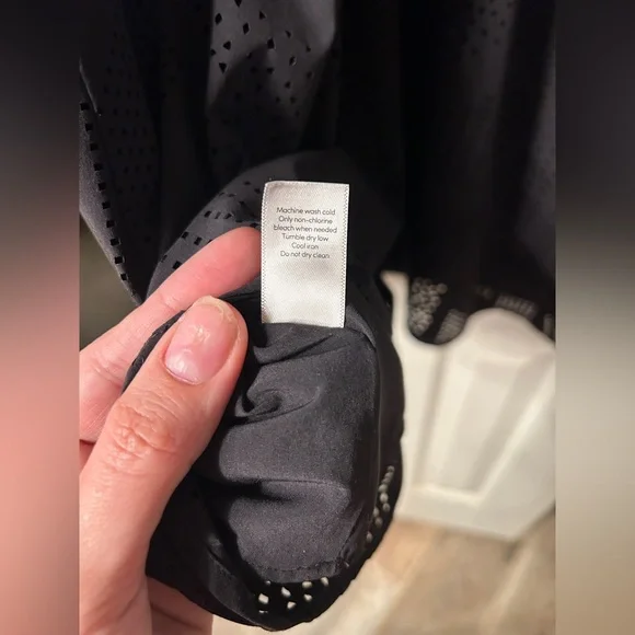 Athleta Brookfield Racerback Black Laser Cut Dress - Picture 8 of 8